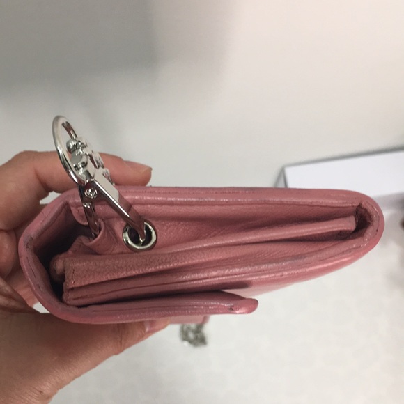 Authentic Chanel pink Camellia Long Wallet WOC - Picture 16 of 17